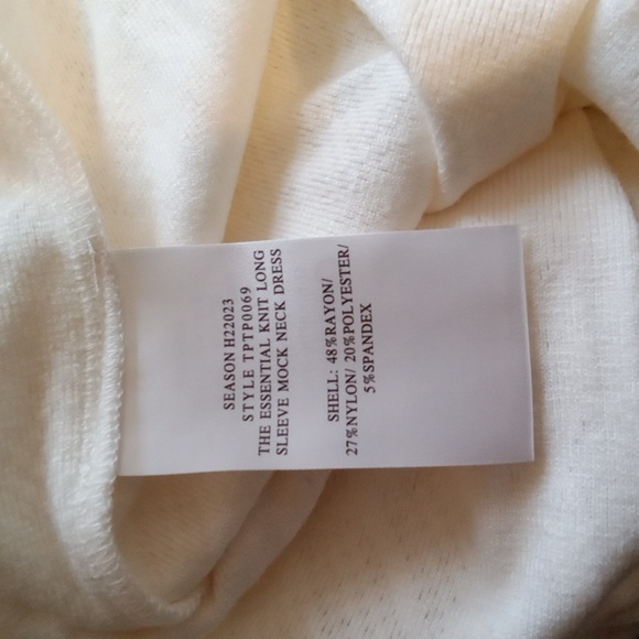 Wildfang Essential Knit Long Sleeve Mock Neck Dress Casual Office Size Small - Picture 6 of 11